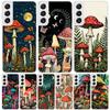 Bunter Pilz für Samsung Galaxy S25 S24 S23 S22 Ultra Handyhülle S21 Plus S20 FE S10 + S25Edge Fundas Cover Coque S25 S24 S