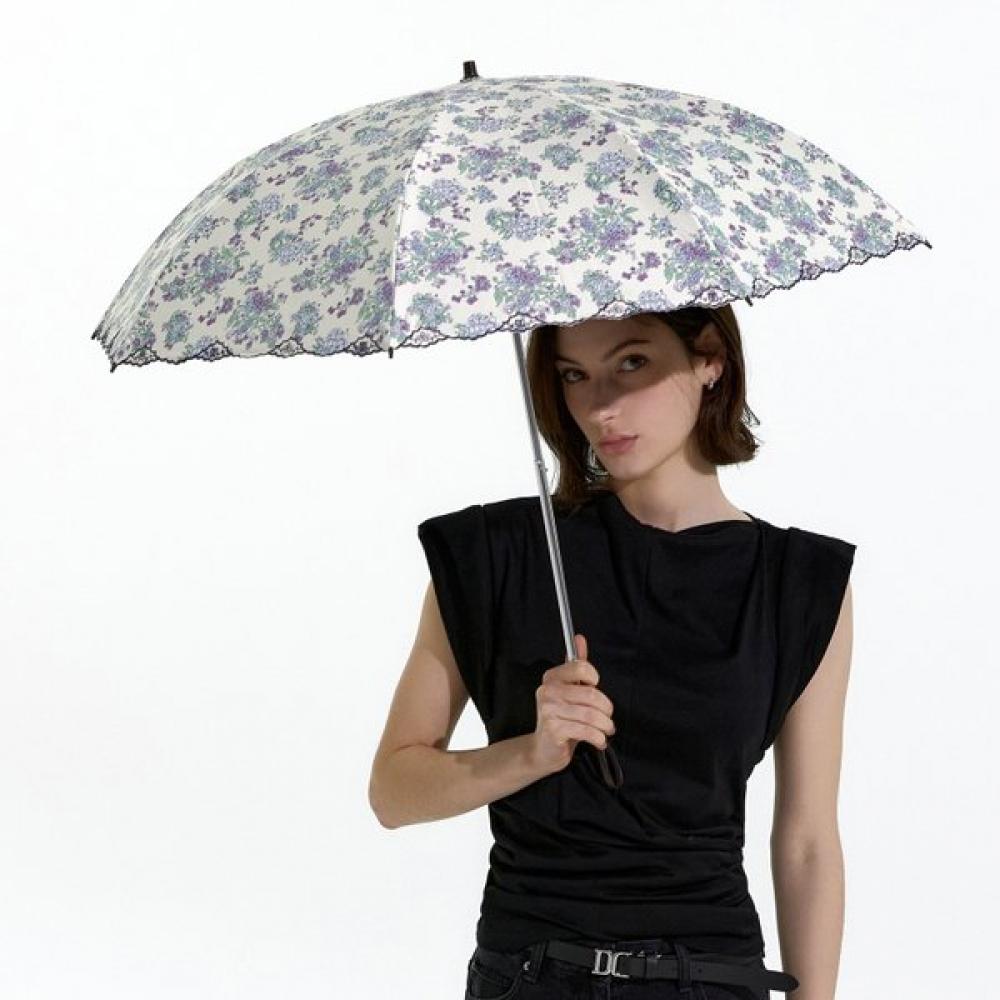 Daks Violet Flower Pattern Umbrella  Dbum4e659v1 Single option