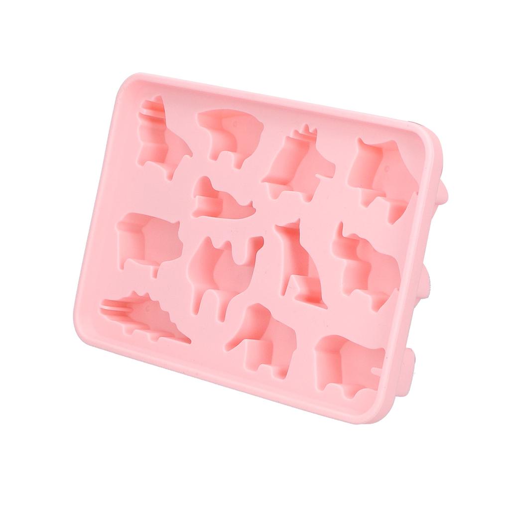Ice Tray Animal Pattern Ice Cream Bar Mold with Cover for Kitchen Making Tool