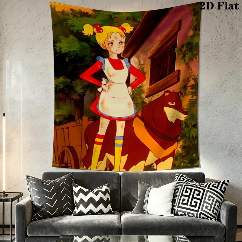 Hello! Sandybell Wall Tapestry Aesthetic Wall Hanging Printed Fabric Blanket Decorative Tapestries for Bedroom Living Room Home Decor