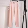 Frühling Übergröße Koreanischer Eleganter Damenanzug Damenblazer Freizeithose Tweedanzugjacke Dreiteiliges Jacke-Hosen-Set