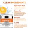 Vitamine C, acide hyaluronique, aloe vera, crème de jour et de nuit hydratante et éclaircissante pour ridules, crème blanchissante hydratante et raffermissante