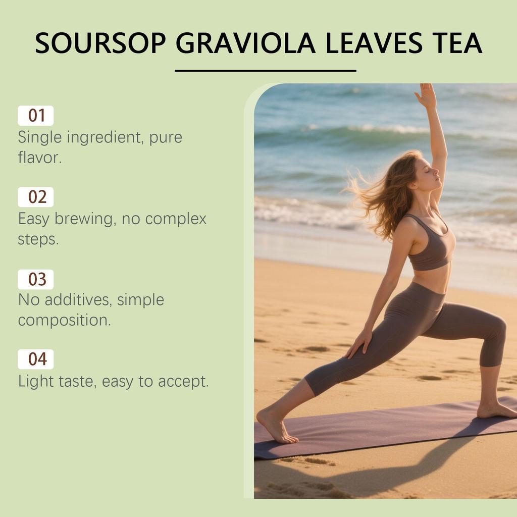 Premium Soursop Leaf Tea Bags, Individually Packaged, Natural Daily Body Support & Care