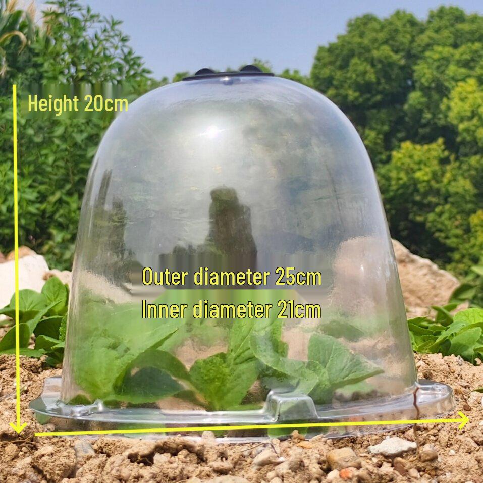 2520 Gallon Reusable Breathable Plastic Seedling Covers with Lids for Frost Protection and Misting