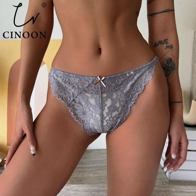 Frauen Sexy Erstaunliche Höschen Low-taille Spitze Unterwäsche Weibliche G String Tanga Versuchung Bogen T-zurück Transparente Dessous
