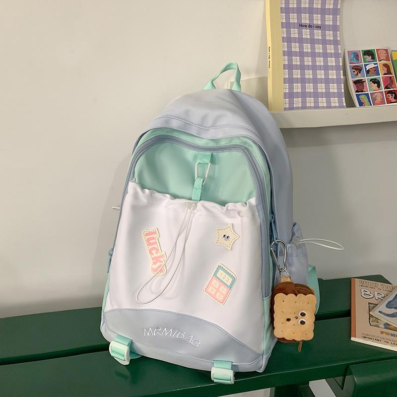 Casual backpack cute new female niche design ins style campus small fresh backpack large capacity schoolbag