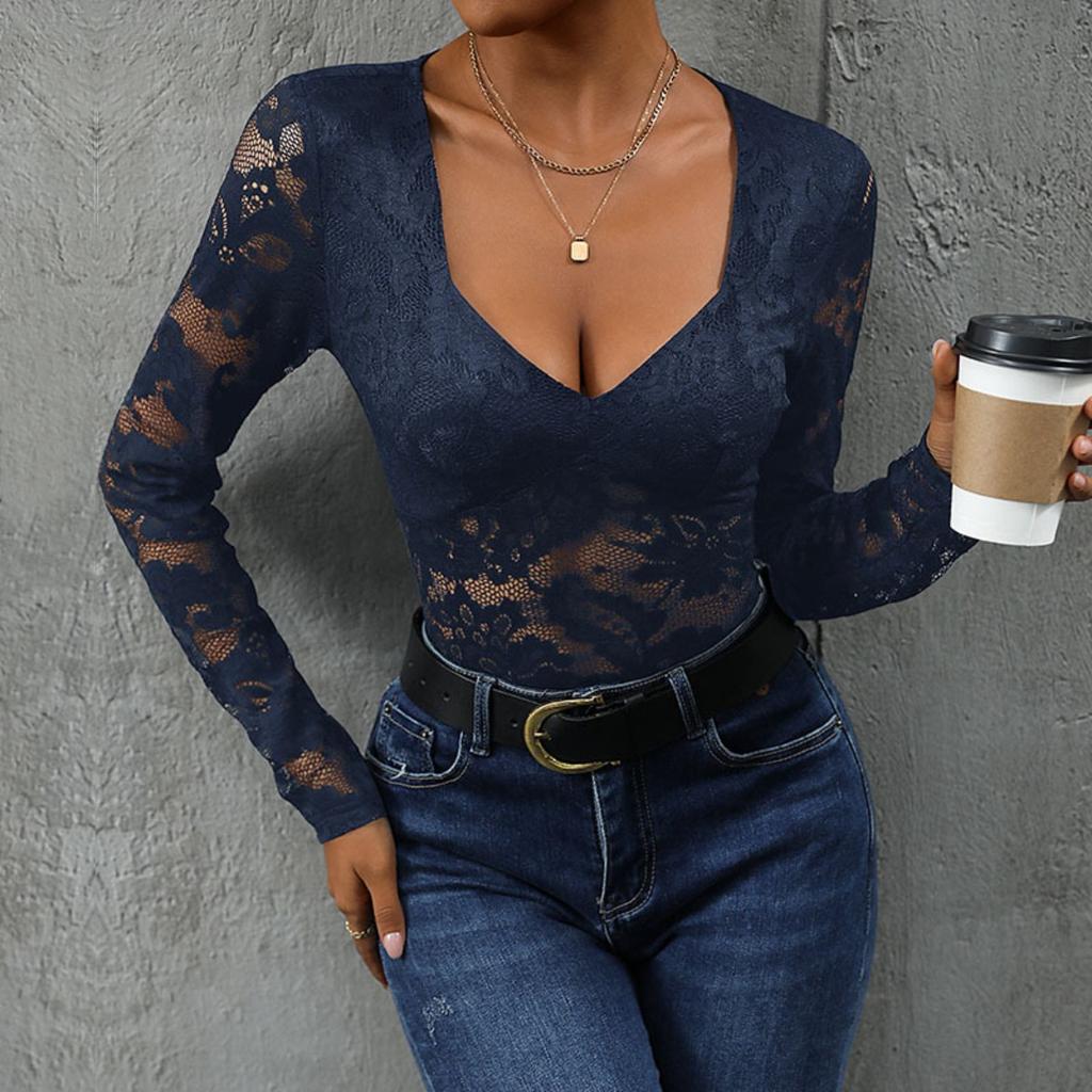 Tuta Sexy Monocolore a Manica Lunga da Donna Primavera Autunno Abbigliamento Casual da Donna Vendita all'Ingrosso