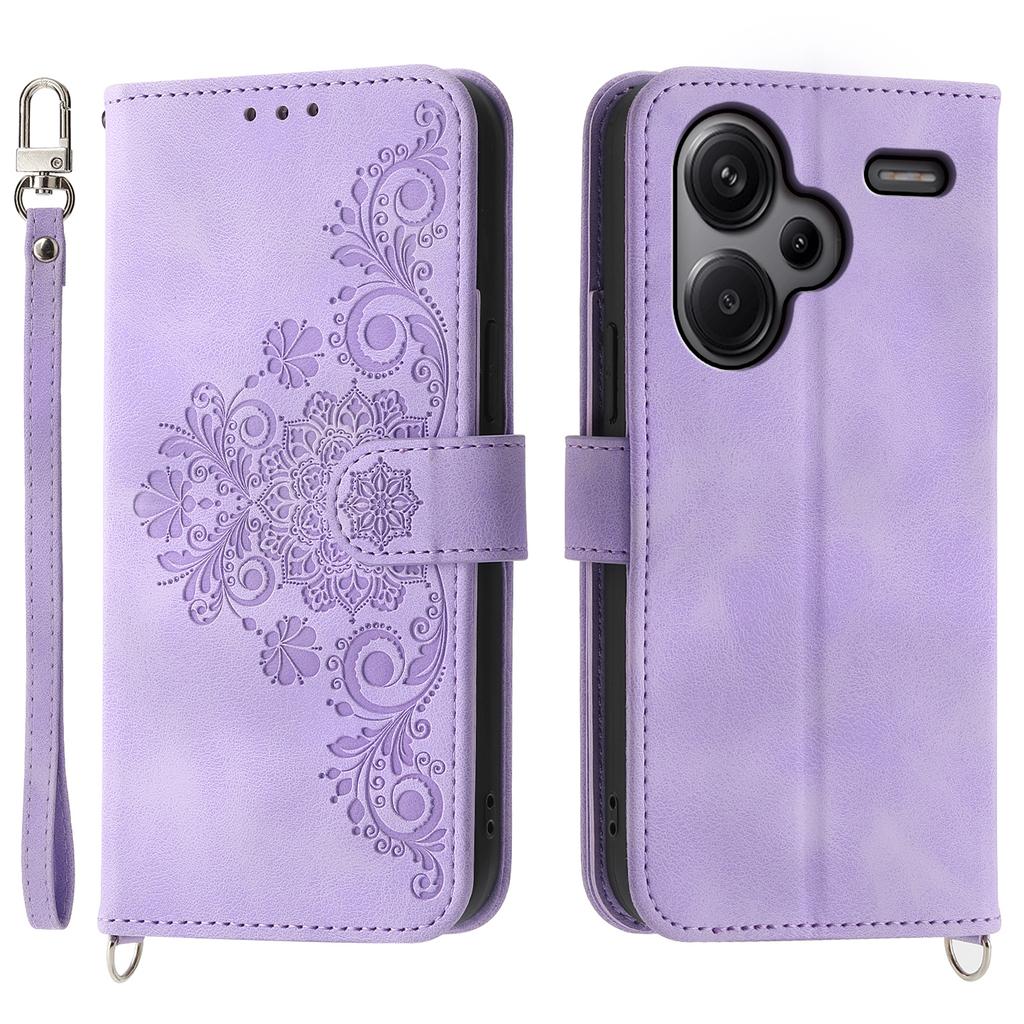 For Xiaomi Redmi Note 13 Pro+ 5G Case Crossbody Leather Phone Cover with Card Slots