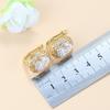 10-Colors Zircon Big Jewelry Sets Necklace And Clip Earrings Bridal Sets For Women African  Gold Plated Wedding Accessories