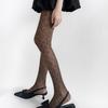 Womens Nylon Sheer Pantyhose Lace Detailing Slimming Pantyhose Solid Color Hollowout Geometric Pattern Stockings Hosiery