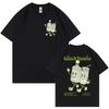 Camiseta con Meme de GIN TONIC Estética Retro de Dibujos Animados Camisetas para Hombre Mujer Moda de Verano Algodón Divertida Camiseta Gráfica de Meme de Cóctel