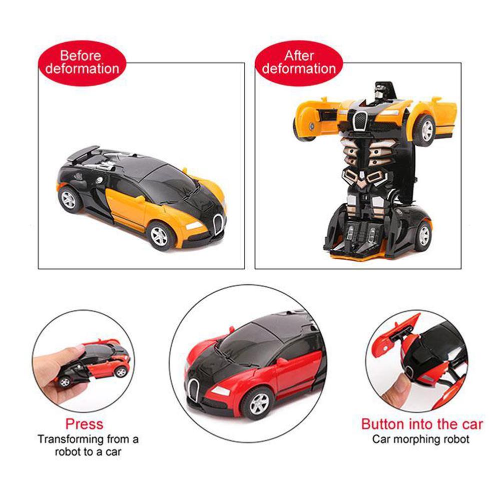 Deformation Transformer Car One-Step Car Robot Vehicle Model Action Figures Toy Transform Car for Kids