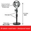Universal Multi-functional Desktop Microphone Stand for Live Broadcast, Conferences, Speeches, Presentations, and Singing.