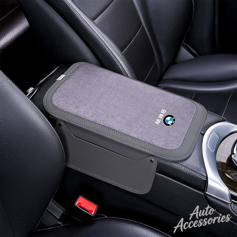 uylez5 Car Central Armrest Cushion Multifunction Storage Anti-slip Protective Pad For BMW X1 X2 X3 X4 X5 X6 F30 F34 E90 G20 F20 F21 E60