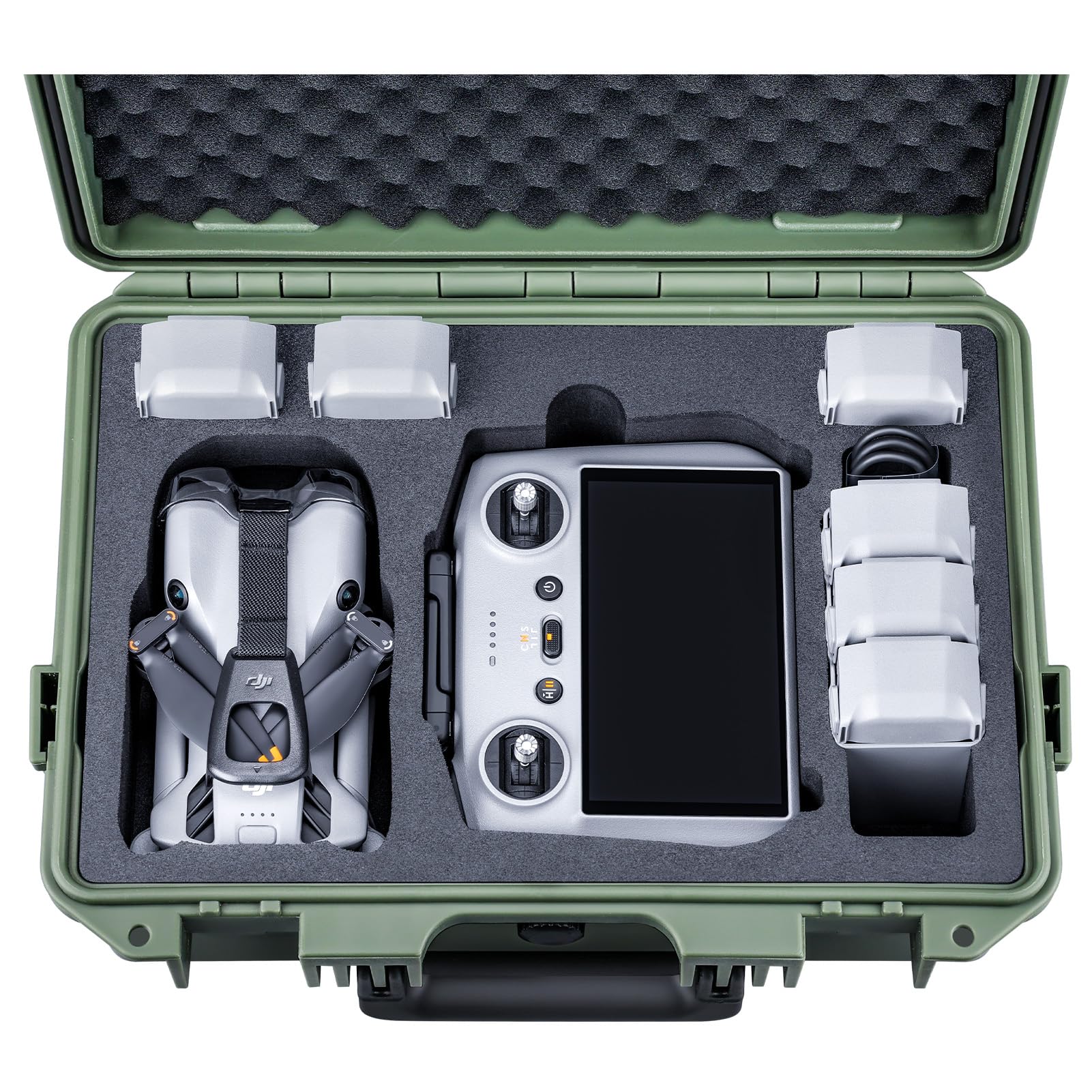 

Водонепроникний чохол Lykus Titan MM510 (Зелений) для DJI Mini 5 Pro та передавачів RC2/RC-N3, вміщує до 7 акумуляторів та ремінець для пульта (Тільки футляр)