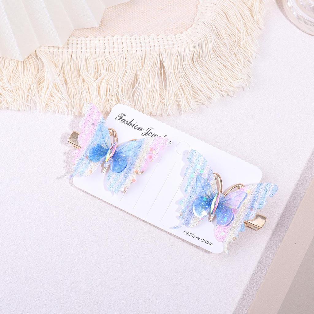 Butterfly Gauze Hair Clip for Women & Children - Simulated Side Clip Accessory
