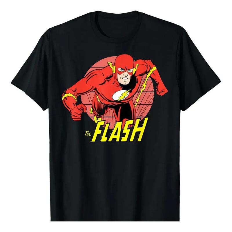 Camiseta Con Retrato De The Flash Running De Dc Comics S