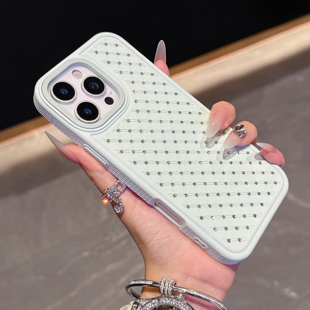 Applicable To IPhone16proMax Star Mobile Case Diamond Rhinestone Apple 15 Light Luxury Anti Fall Protection Case 14