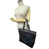Coach 10445 Shoulder 2way Signature Canvas Tote Bag Black Canvas Used