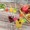 50pcs Colorful Juice Mix Color Plastic Straws Party Tableware Umbrella Drinking Straw Bar Supplies