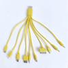 10-in-1 Universelles Multi-Kopf-USB-Ladekabel Schnellladekabel Tragbares Kabel für Handy Ohrhörer Powerbank Outdoor-Nutzung