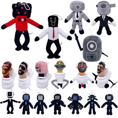 23-30CM Skibidi Toilet Plush Toys Cartoon Game Characters Dolls Stuffed Soft Toy Cartoon Doll Christmas Birthday Gift For Kids