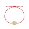 Good Quality Hamsa Hand Charm Bracelet Women New Fashion Cubic Zirconia Stones Gold-plated Copper Red String Jewelry