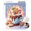 Christmas Pearl Painting Kit Handmade DIY Hot Cocoa Cookies Home Decoration Painting