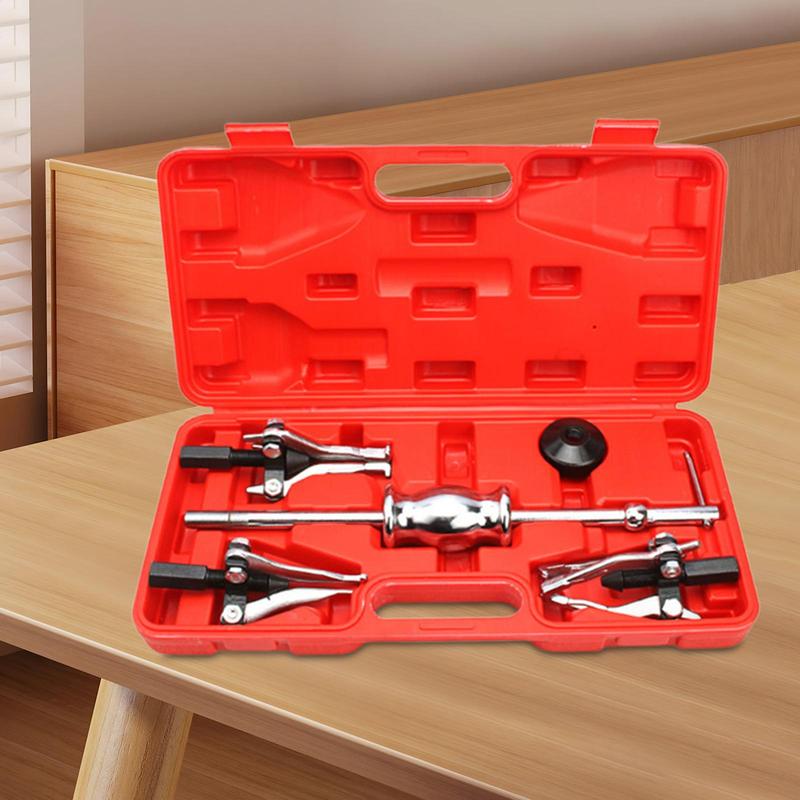 5Pcs Slide Hammer Puller Set Dent Hub Gear Puller Tool Metal Internal and External Puller for Pulling Out Gears Bearings