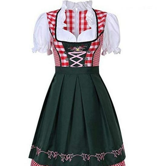 Ethnic Oktoberfest Dress S-5XL - Beer Festival Maid Costume Lingerie Set