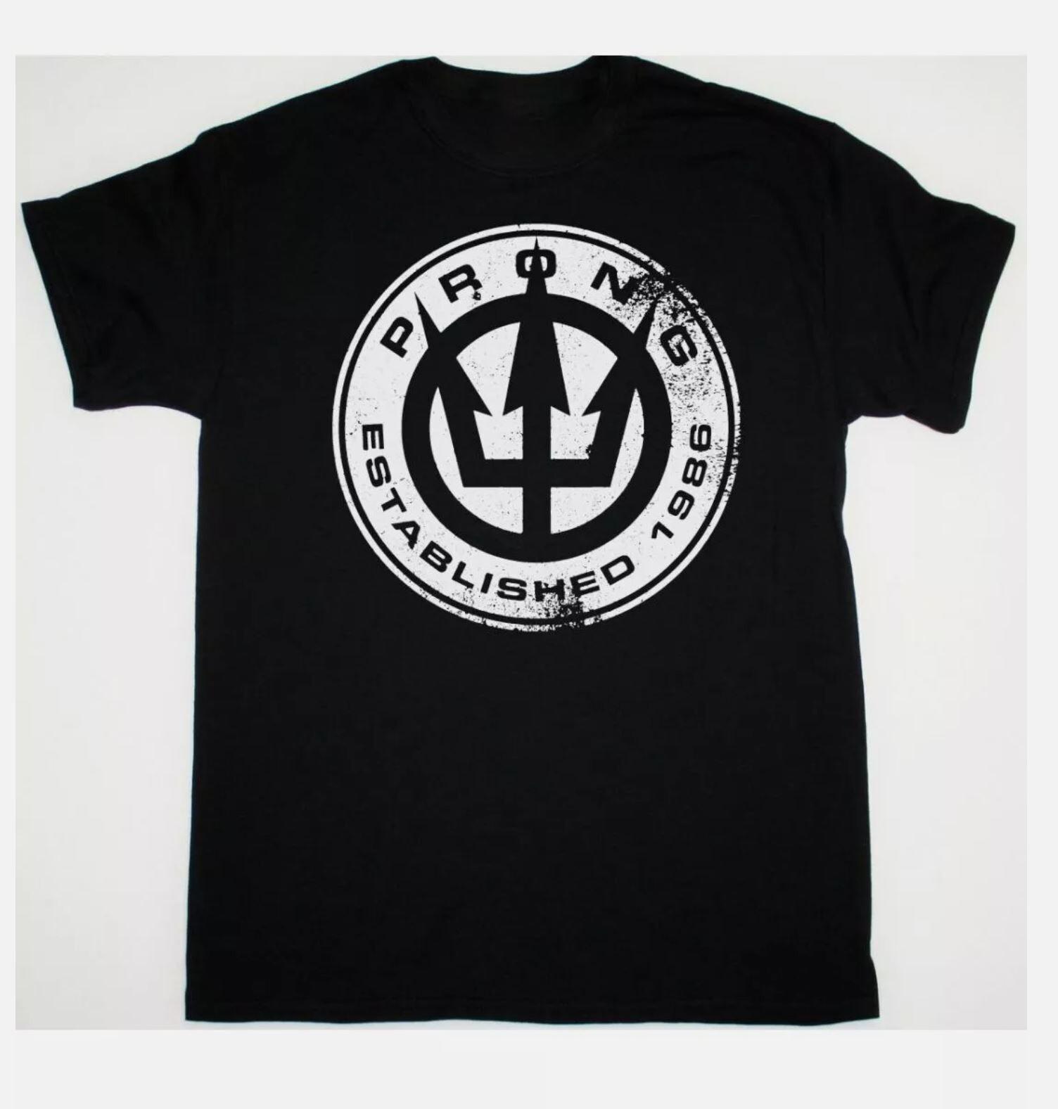 PRONG ESTABLISHED 1986 NEW BLACK Shirt Classic Unisex S-5XL XXL