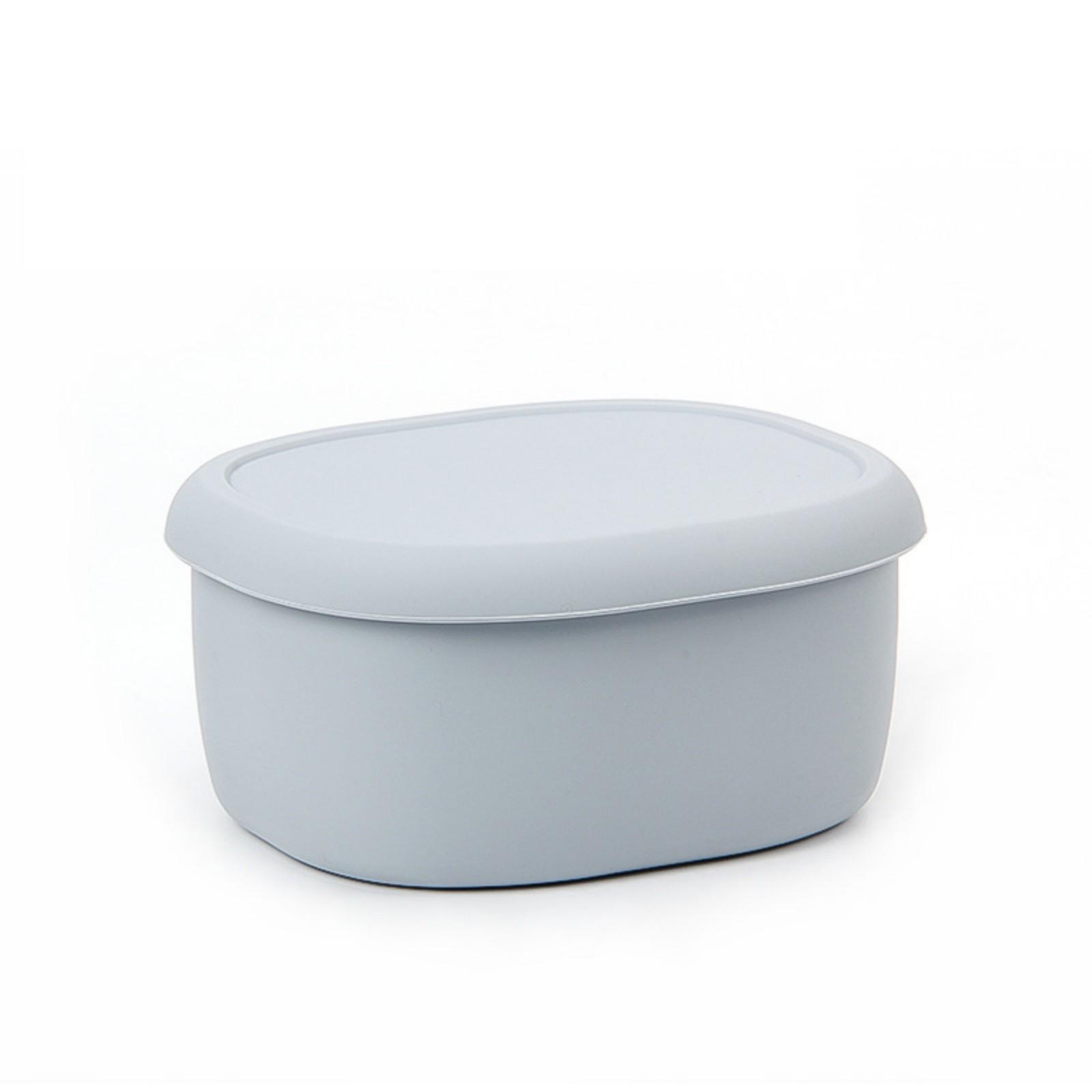 

Силиконовый ланч-бокс, герметичный, штабелируемый ланч-бокс с крышкой для вечеринки, свадьбы, мероприятия, путешествия, бенто-бокс S синий