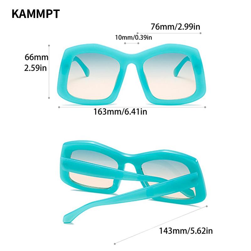 Oversized Irregular Sunglasses New Gradient Candy Color Women Shades Ins Trendy Brand Designer Outdoor Travelling Eyewear