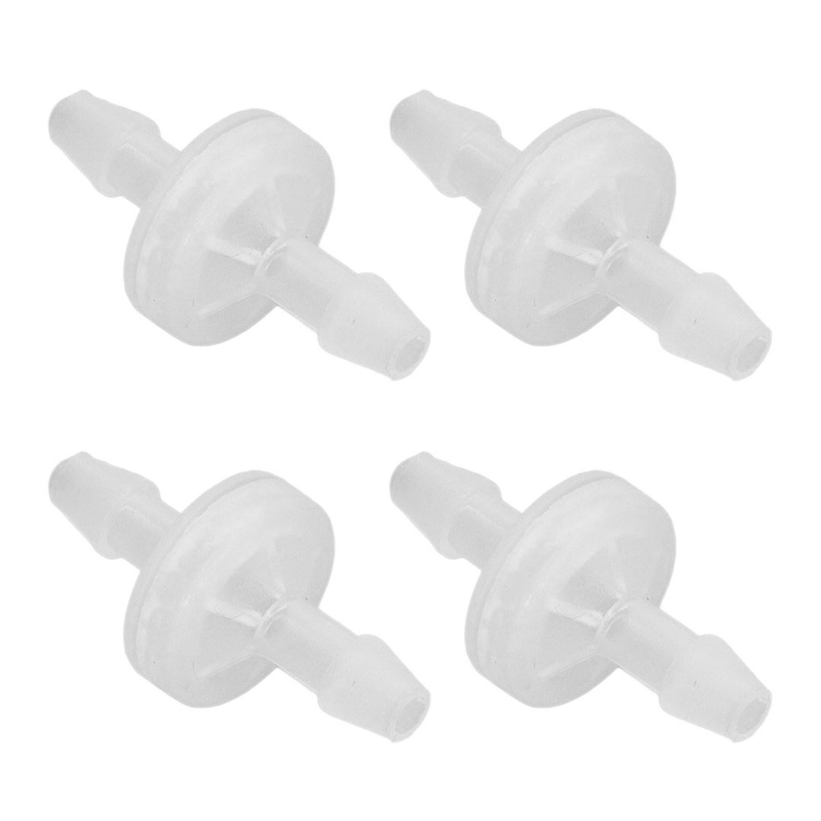 

12PCS Aquarium Check Valve Ozone Resistance Oil Resistant One Way Air Valve PP Check Valve for Fish Tank Chemical 5.1mm