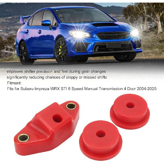 Acouto Shifter Bushings Kit Shifter Bushings Poly Metal Linkage Stabilizer Bushings Kit Replacement for STI 2004?2020
