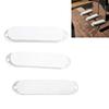Universal White Plastic Guitar Pickup Cover ABS Texture Perfect for Most Standard Electric Guitars for Easy Installation
