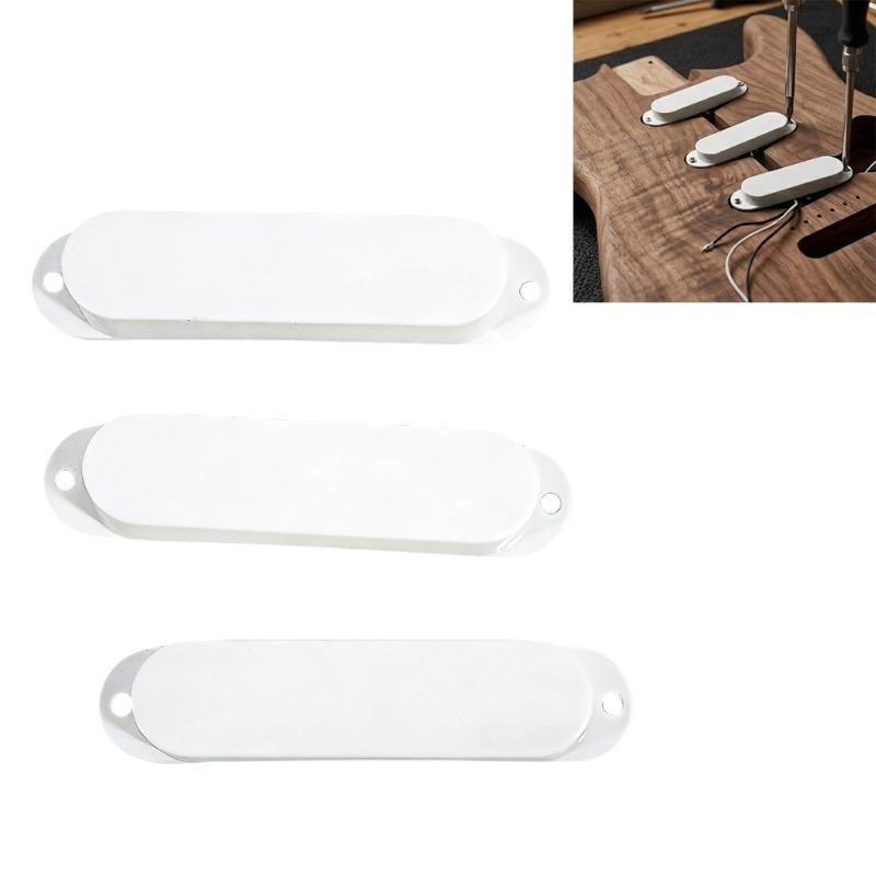 Universal White Plastic Guitar Pickup Cover ABS Texture Perfect for Most Standard Electric Guitars for Easy Installation