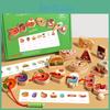 Wooden Learning Caterpillar Toy For Kids Cognitive Skills And Recognition Fruit