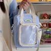 Small Back School Shoulder Bag Clear Pocket Kawaii Itabag Harajuku Crossbody Bag  for Teenage Girls