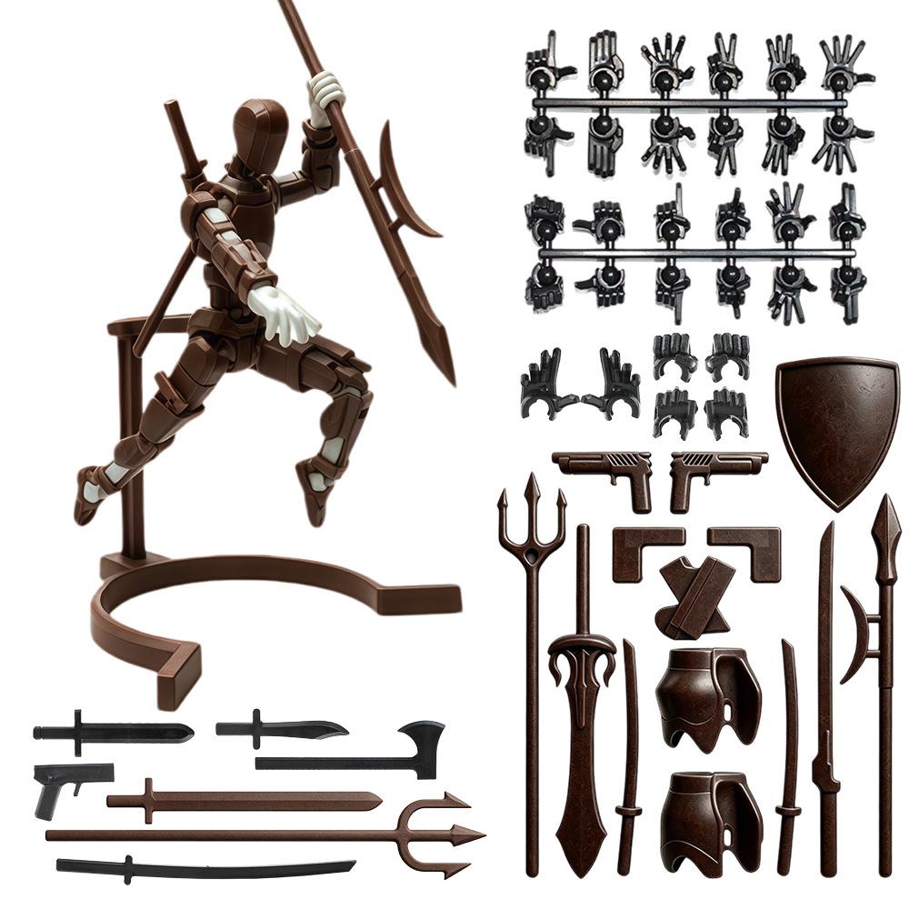 Newest!!! Magnetic Attraction 3D Printed Dummy T13 DIY Multi-jointed Man and Woman Lucky Doll  Movable Shapeshift Robot Toys