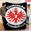 1pz Coperta in Flanella con Stampa Eintracht Frankfurt, Alta Qualità, Confortevole per Tutte le Stagioni, Decorazione per la Casa, Calore e Comfort