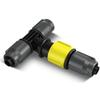 Kärcher 3-way T-connector with Flow Control - Yellow