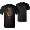 Dying Breed Firefighter Shirt, Cartoon Skull with Chainsaw Surrounded by Flames Unisex T-Shirt