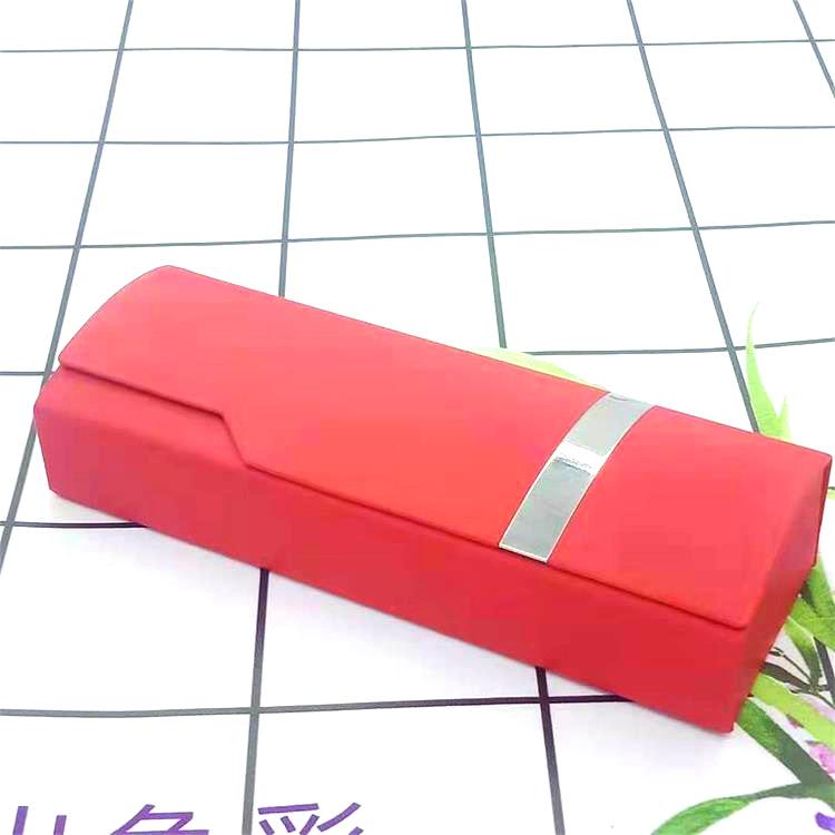 Handmade Brushed Iron Eyeglass Case for Myopia Glasses - Custom Print Available