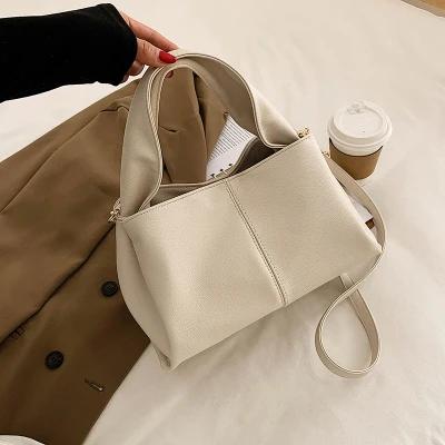 

Women handbag 2026 new Brand Trendy Lady Shoulder bags Luxury Totes Soft PU Leather Crossbody Bags bolsas Casual big totes beige білий