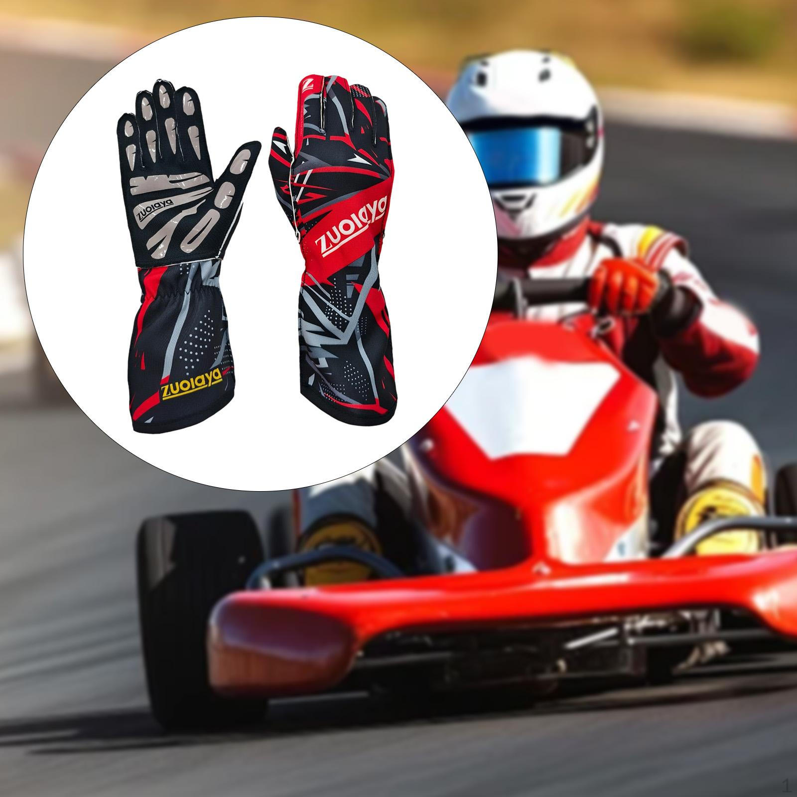 

Anti-slip Karting Gloves, Adult Protection And Comfort, Long Breathable Gaming Gloves for Steering красный