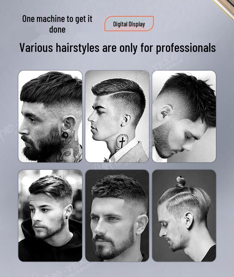 Retro Electric Hair Clipper & Shaver - Special Oil Design for Bald and Styled Heads