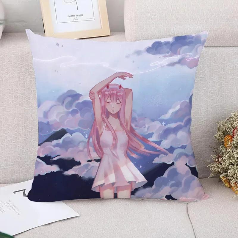 

Наволочки Декоративные Чехлы для Подушек для Дивана Darling in the FranXX Наволочка Чехлы для Подушек Украшение для Автомобиля Наволочки x 66x66cm