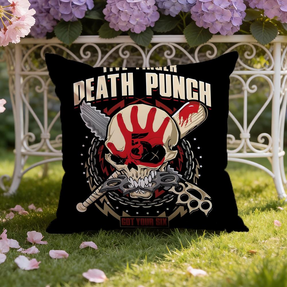 Five F-Finger Death P-Punch Cushion Cover Home & Car Dual-Scene Pillow Cover: Reversible for Premium Comfort
