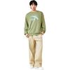 Anta Lifestyle Series Logo Pullover Round Neck Loose Sweatshirt Unisex sweatshirt Gray-Green 952438702-8